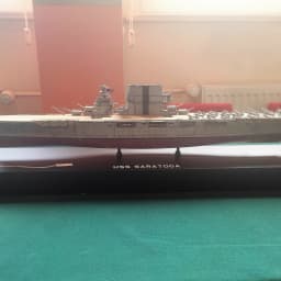 model letadlové lodi USS Saratoga